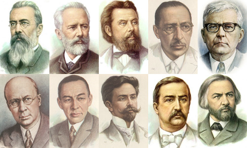 Портреты композиторов 19 и 20 века русские